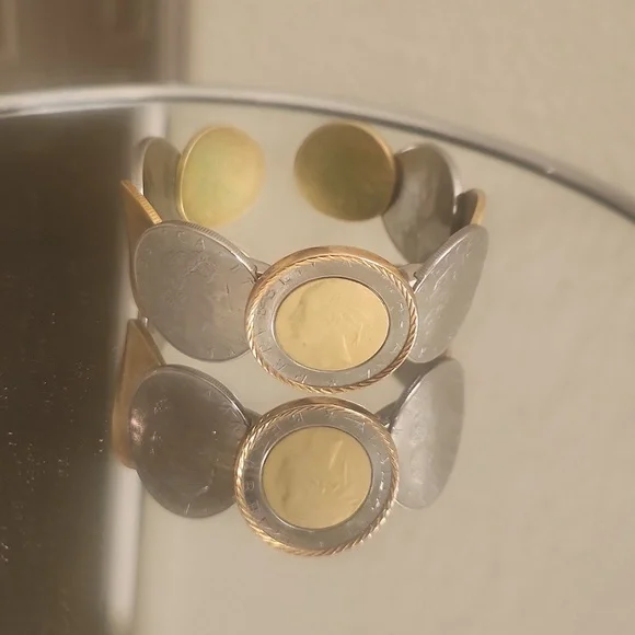 Bracelet Stainless Steel Hinge 925 Bezel Milor Italy - Picture 7 of 7